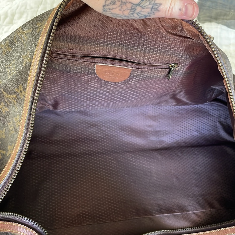 Vintage Authentic Louis Vuitton Large Duffle Weekender 1970’s / 80s Era Monogram - Picture 15 of 17